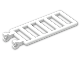 LEGO® Brick: Bar 7 x 3 with Double Clips 6020 | Color: White