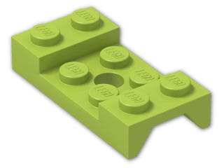LEGO® Brick: Car Mudguard 2 x 4 with Central Hole 60212 | Color: Bright Yellowish Green