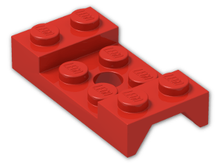 LEGO® Brick: Car Mudguard 2 x 4 with Central Hole 60212 | Color: Bright Red