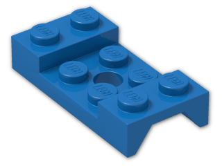 LEGO® Brick: Car Mudguard 2 x 4 with Central Hole 60212 | Color: Bright Blue