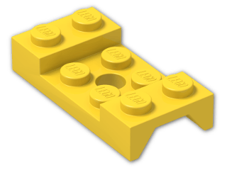 LEGO® Stein: Car Mudguard 2 x 4 with Central Hole 60212 | Farbe: Bright Yellow