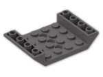 LEGO® Brick: Slope Brick 45 6 x 4 Double Inverted with Center Holes 60219 | Color: Dark Stone Grey