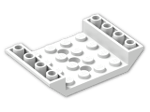 LEGO® Brick: Slope Brick 45 6 x 4 Double Inverted with Center Holes 60219 | Color: White