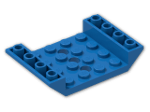 LEGO® Brick: Slope Brick 45 6 x 4 Double Inverted with Center Holes 60219 | Color: Bright Blue