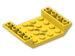 LEGO® Brick: Slope Brick 45 6 x 4 Double Inverted with Center Holes 60219 | Color: Bright Yellow