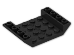 LEGO® Brick: Slope Brick 45 6 x 4 Double Inverted with Center Holes 60219 | Color: Black