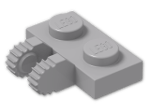 LEGO® Brick: Hinge Plate 1 x 2 Locking with Dual Finger on Side 60471 | Color: Medium Stone Grey