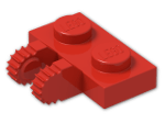 LEGO® Stein: Hinge Plate 1 x 2 Locking with Dual Finger on Side 60471 | Farbe: Bright Red