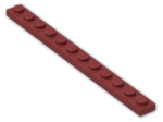 LEGO® Stein: Plate 1 x 12 60479 | Farbe: New Dark Red