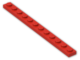 LEGO® Brick: Plate 1 x 12 60479 | Color: Bright Red