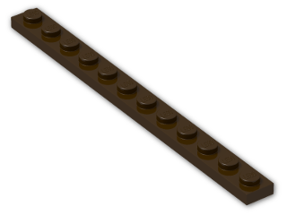 LEGO® Stein: Plate 1 x 12 60479 | Farbe: Dark Brown