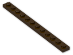 LEGO® Brick: Plate 1 x 12 60479 | Color: Dark Brown