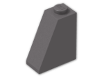 LEGO® Brick: Slope Brick 65 2 x 1 x 2 60481 | Color: Dark Stone Grey