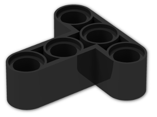 LEGO® Stein: Technic Beam 3 x 3 T-shaped 60484 | Farbe: Black
