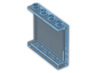 LEGO® Brick: Panel 1 x 4 x 3 with Side Flanges 60581 | Color: Transparent Light Blue