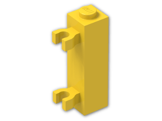 LEGO® Brick: Brick 1 x 1 x 3 with Two Clips Vertical 60583 | Color: Bright Yellow