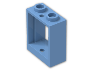 LEGO® Stein: Window 1 x 2 x 2 without Sill 60592 | Farbe: Medium Blue