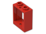 LEGO® Brick: Window 1 x 2 x 2 without Sill 60592 | Color: Bright Red