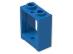 LEGO® Brick: Window 1 x 2 x 2 without Sill 60592 | Color: Bright Blue
