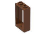 LEGO® Brick: Window 1 x 2 x 3 without Sill 60593 | Color: Reddish Brown