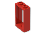 LEGO® Brick: Window 1 x 2 x 3 without Sill 60593 | Color: Bright Red
