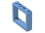 LEGO® Stein: Window 1 x 4 x 3 without Shutter Tabs 60594 | Farbe: Medium Blue