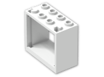 LEGO® Stein: Window 2 x 4 x 3 with Square Holes 60598 | Farbe: White