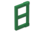 LEGO® Brick: Window 1 x 2 x 3 Pane with Thick Corner Tabs 60608 | Color: Dark Green