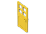 LEGO® Stein: Door 1 x 4 x 6 with 4 Panes and Stud Handle 60623 | Farbe: Bright Yellow