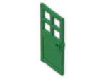 LEGO® Brick: Door 1 x 4 x 6 with 4 Panes and Stud Handle 60623 | Color: Dark Green