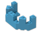 LEGO® Stein: Brick 4 x 8 x 2.333 Turret Top 6066 | Farbe: Dark Azur