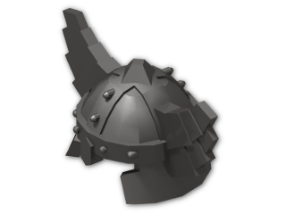 LEGO® Brick: Minifig Helmet Cap with Wings 60747 | Color: Metallic Dark Grey
