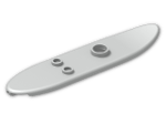 LEGO® Stein: Minifig Surf Board 2 x 10 6075 | Farbe: Silver flip/flop