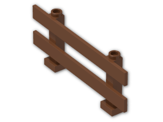 LEGO® Brick: Fence 1 x 8 x 2 6079 | Color: Reddish Brown