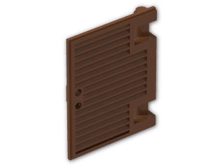 LEGO® Brick: Window Shutter 1 x 2.667 x 3 with Handle 60800a | Color: Reddish Brown