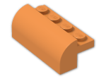 LEGO® Brick: Brick 2 x 4 x 1 & 1/3 with Curved Top 6081 | Color: Bright Orange
