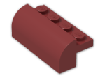 LEGO® Stein: Brick 2 x 4 x 1 & 1/3 with Curved Top 6081 | Farbe: New Dark Red