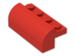 LEGO® Stein: Brick 2 x 4 x 1 & 1/3 with Curved Top 6081 | Farbe: Bright Red