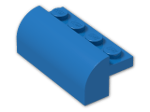 LEGO® Brick: Brick 2 x 4 x 1 & 1/3 with Curved Top 6081 | Color: Bright Blue