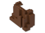 LEGO® Brick: Panel 4 x 10 x 6 Rock Rectangular 6082 | Color: Reddish Brown