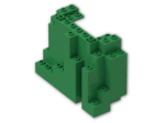 LEGO® Brick: Panel 4 x 10 x 6 Rock Rectangular 6082 | Color: Dark Green