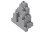 LEGO® Brick: Panel 3 x 8 x 7 Rock Triangular 6083 | Color: Medium Stone Grey