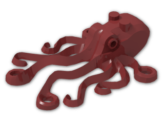 LEGO® Stein: Animal Octopus 6086 | Farbe: New Dark Red
