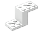 LEGO® Brick: Bracket 5 x 2 x 2.333 with Inside Rib 6087 | Color: White