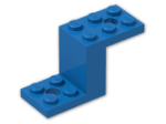LEGO® Brick: Bracket 5 x 2 x 2.333 with Inside Rib 6087 | Color: Bright Blue