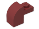 LEGO® Brick: Brick 2 x 1 x 1 & 1/3 with Curved Top 6091 | Color: New Dark Red
