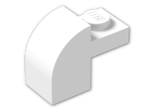LEGO® Brick: Brick 2 x 1 x 1 & 1/3 with Curved Top 6091 | Color: White
