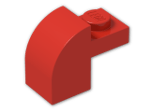 LEGO® Brick: Brick 2 x 1 x 1 & 1/3 with Curved Top 6091 | Color: Bright Red