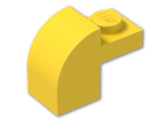 LEGO® Brick: Brick 2 x 1 x 1 & 1/3 with Curved Top 6091 | Color: Bright Yellow