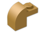 LEGO® Stein: Brick 2 x 1 x 1 & 1/3 with Curved Top 6091 | Farbe: Warm Gold